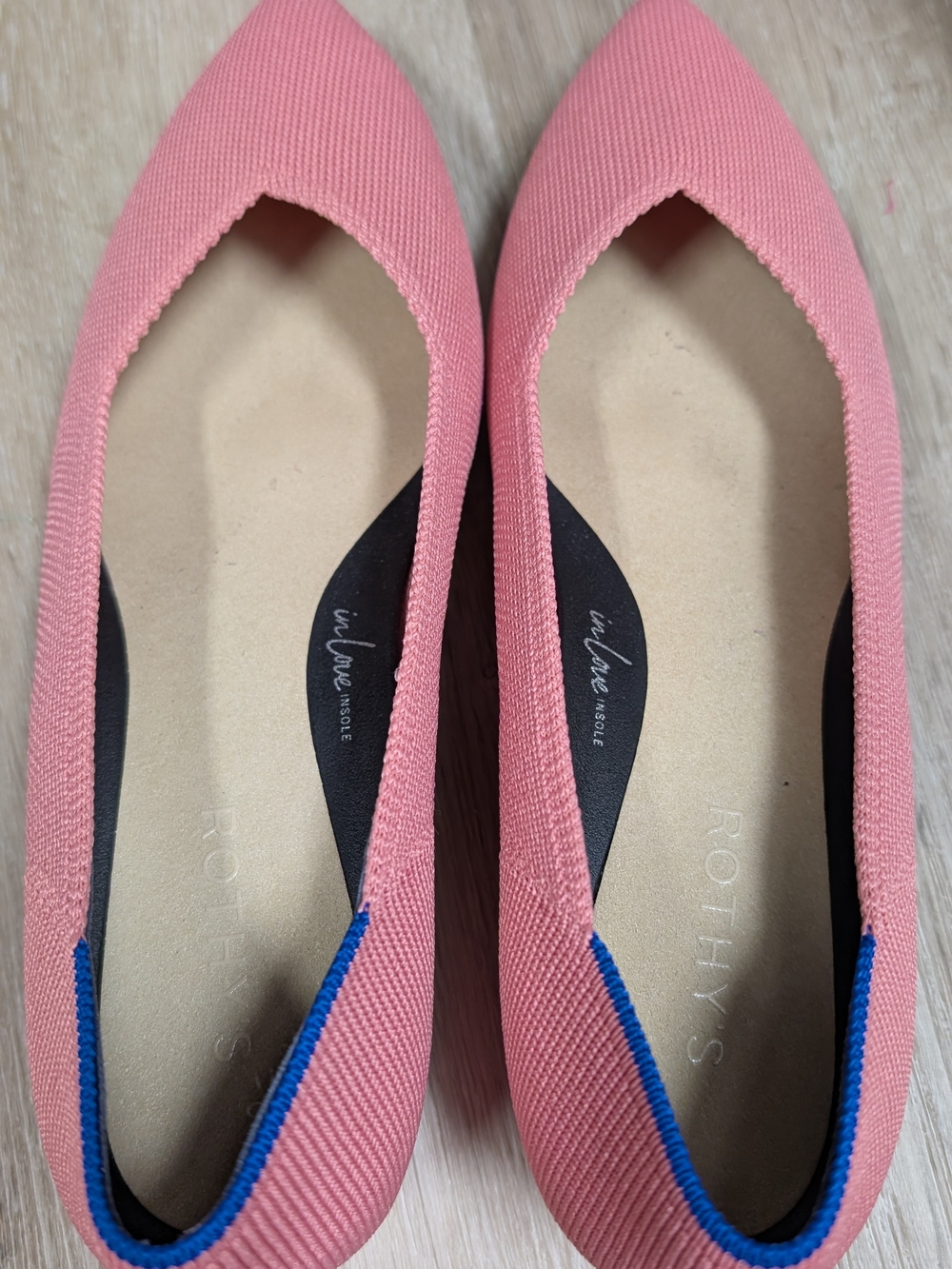 Rothys the High Point Women's US Size 8.5 Pink Coral Tulip Knit Classic